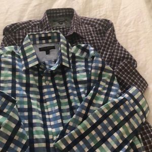 2 Mens Banana Republic Dress Shirts-Size Small